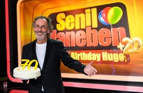 SAT.1: Herzlichen Glückwunsch Hugo Egon Balder! SAT.1 schmeißt zum 70. Geburtstag große Party: "Senil daneben - Happy Birthday Hugo!"