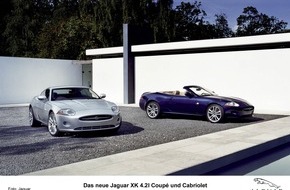 Jaguar Land Rover Deutschland GmbH - Presse Jaguar: Stilvolles Design, sportlicher Luxus - und eine leichte Aluminiumkarosserie / Die elegante Leichtigkeit des Open-Air-Fahrens: das neue Jaguar XK Cabriolet