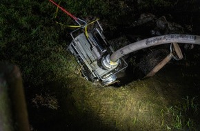 Feuerwehr Flotwedel: FW Flotwedel: Steigendes Oberflächenwasser erfordert erneut den Einsatz der Feuerwehren in der Samtgemeinde Flotwedel