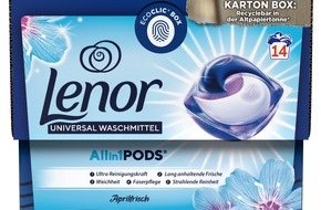 Procter & Gamble GmbH: Ariel und Lenor All-in-1 PODS® jetzt in innovativer Kartonverpackung