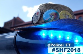 Polizeidirektion Ludwigshafen: POL-PDLU: (Frankenthal) - Frankenthaler feiern am Eröffnungstag des Strohhutfestes über-wiegend friedlich