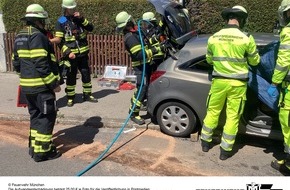 Feuerwehr M&uuml;nchen: FW-M: Schweres Ger&auml;t zur schonenden Rettung (Aubing)