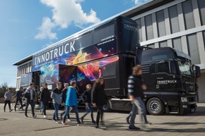 InnoTruck in Berlin-Mariendorf (28.-29.05.) / Mobile Ausstellung zeigt Hightech zum Anfassen und Mitmachen