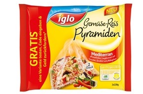 iglo Deutschland: Fit und vital durch den Tag mit den iglo Gemüse-Reis Pyramiden (BILD)