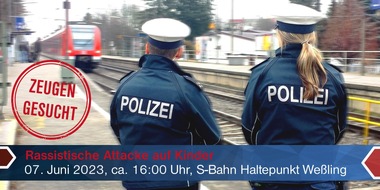 Bundespolizeidirektion München: Bundespolizeidirektion München: Rassistische Attacke auf Kinder / Bundespolizei sucht Betroffene und Zeugen
