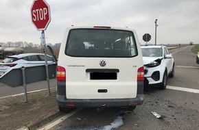 Polizeidirektion Landau: POL-PDLD: Freimersheim - 3 Verletze nach Vorrangmissachtung