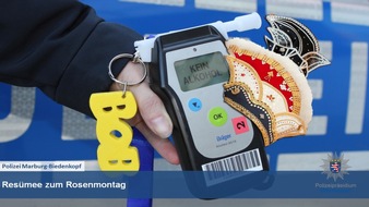 Polizeipräsidium Mittelhessen - Pressestelle Marburg-Biedenkopf: POL-MR: KARNEVAL - Die fünfte Jahreszeit in Mittelhessen