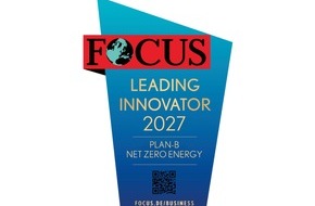 PLAN-B NET ZERO: PLAN-B NET ZERO als "Leading Innovator 2027" von FOCUS-Business empfohlen
