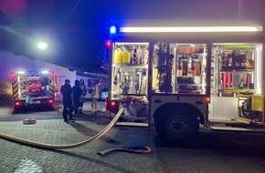 Feuerwehr VG Asbach: FW VG Asbach: Kellerbrand in Windhagen / Brand kann schnell gelöscht werden