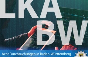 Landeskriminalamt Baden-Württemberg: LKA-BW: Bedeutender bundesweiter Schlag wegen des Verdachts des Betreibens einer kriminellen Handelsplattform im Internet: Acht Durchsuchungen in Baden-Württemberg