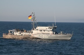 Presse- und Informationszentrum Marine: Minenjagdboot "Datteln" kehrt von NATO-Einsatz zurück