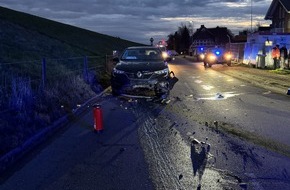 Polizeiinspektion Stade: POL-STD: Zwei Leichtverletzte bei Unfall im Alten Land