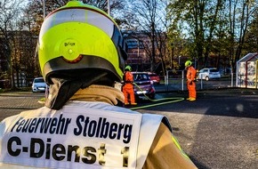 Feuerwehr Stolberg: FW-Stolberg: Geringe Menge Gefahrgut ausgetreten