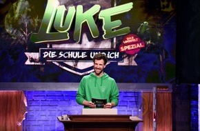 SAT.1: Luke paukt mit Schülern für den Wald: Die fünfte Staffel "LUKE! Die Schule und ich" startet mit einem Umwelt-Spezial - am Freitag, 19. März 2021, um 20:15 Uhr in SAT.1