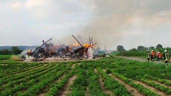 Polizeiinspektion Hameln-Pyrmont/Holzminden: POL-HM: Brand einer Scheune