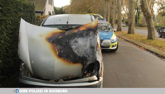 Polizei Duisburg: POL-DU: Hochemmerich: Während der Fahrt in Brand geraten