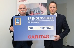 Caritas Schweiz / Caritas Suisse: Caritas peut compter sur le soutien d'ALDI SUISSE dans son combat contre la pauvreté