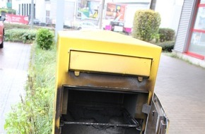 Polizei Hagen: POL-HA: Briefkasten der Deutschen Post in Eckesey in Brand gesetzt