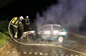 Polizei Coesfeld: POL-COE: Nottuln, Schapdetten/ Wieder brennt ein Auto