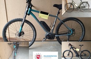 Polizeiinspektion Cuxhaven: POL-CUX: Eigentümer zu drei Fahrrädern in Cuxhaven gesucht