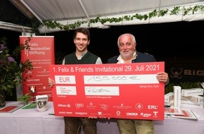 Felix-Neureuther-Stiftung: 155.000 Euro für Kinder in Bewegung - Felix Neureuther freut sich über Premiere seines 1. Charity-Golfturniers