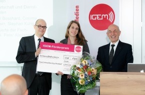 Interessengemeinschaft elektronische Medien IGEM: IGEM-Förderpreis übergeben