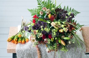 Blumenbüro: Die Lisianthus ist der Liebling der Herbstsaison / Herbstliche Blumensträuße für die Wohnung