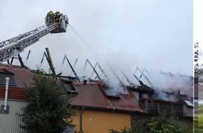 Feuerwehr Dresden: FW Dresden: Dachstuhlbrand