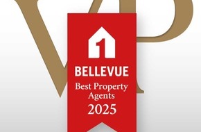 von Poll Immobilien GmbH: VON POLL IMMOBILIEN Frankfurt am Main erneut Bellevue Best Property Agent 2025