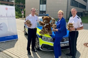 Polizeidirektion Lüneburg: POL-LG: Symbol der Zuwendung und Anteilnahme ++ Kuschelige Trostspender für Kinder