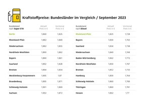 ADAC: Hamburg und Sachsen-Anhalt teuerste Bundesländer zum Tanken / Kraftstoffpreise in Berlin und Rheinland-Pfalz am niedrigsten / regionale Preisunterschiede von bis zu 5,7 Cent