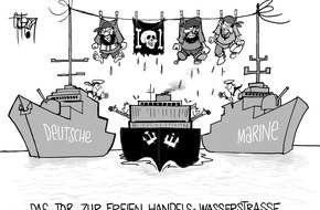 Presse- und Informationszentrum Marine: Deutsche Marine - Pressemeldung (Porträt): Flensburger Karikaturist zeigt Deutschen ihre maritime Abhängigkeit auf