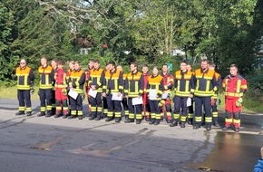 Freiwillige Feuerwehr der Stadt Overath: FW Overath: Abschluss der Truppmannausbildung Modul 1 und 2