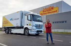 Netto Marken-Discount Stiftung & Co. KG: Netto Marken-Discount startet Pilotprojekt mit E-Lkw in Hamburg