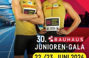 Bauhaus AG: 30. BAUHAUS Junioren-Gala in Mannheim: BAUHAUS fördert wieder junge Leichtathletik-Talente
