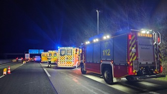 Freiwillige Feuerwehr Königswinter: FW Königswinter: Drei Verletzte bei Verkehrsunfall auf Autobahn A3