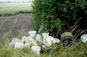 Polizeiinspektion Hildesheim: POL-HI: Wildes Müllentsorgen in der Feldmark