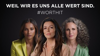 L'ORÉAL Austria, Germany, Switzerland: Digitale Videokampagne "Lessons of Worth" - Was Selbstwert für Kate Winslet und andere Stars bedeuten