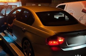 Polizeipr&auml;sidium Heilbronn: POL-HN: Main-Tauber-Kreis: BMW von Fahranf&auml;nger beschlagnahmt