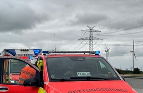 Freiwillige Feuerwehr Heide-Stadt: FW Heide: Verkehrsunfall auf der A23 - Sechs Verletzte nach Kollision mehrer Fahrzeuge