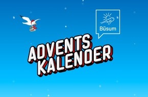 Tourismus Marketing Service B&uuml;sum GmbH: B&uuml;sumer Adventskalender 2026: 24 T&uuml;rchen, knifflige R&auml;tsel und Gewinne im Gesamtwert von knapp 8.000 Euro