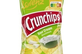 The Lorenz Bahlsen Snack-World GmbH & Co KG Germany: Presseinformation Lorenz: Crunchips jetzt neu in der Geschmacksrichtung Sour Cream