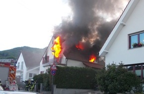 Polizeidirektion Neustadt/Weinstraße: POL-PDNW: Ortsteil Hambach - Wohnhausbrand in einem Einfamilienhaus