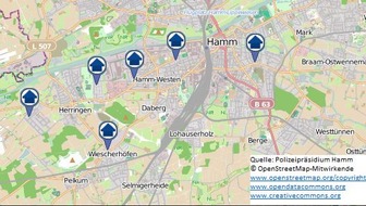 Polizeipräsidium Hamm: POL-HAM: Wohnungseinbruchsradar für die Woche vom 27.01.- 02.02.2020