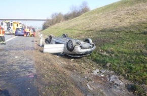 Verkehrsdirektion Mainz: POL-VDMZ: Schwerer Verkehrsunfall auf der BAB 60 mit zwei schwer verletzten Personen