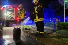 Freiwillige Feuerwehr Celle: FW Celle: Feuer in einem Wintergarten