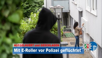 Polizeipräsidium Oberhausen: POL-OB: Frau geschlagen und mit E-Roller vor Polizei geflüchtet