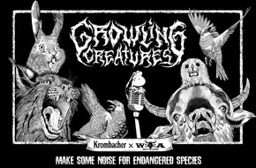 Krombacher Brauerei GmbH & Co.: Make some noise for endangered species: Krombacher and Wacken Open Air present the "Growling Creatures" - the first metal band consisting of endangered animals