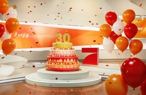 ProSieben: "taff" wird 30! ProSieben schenkt dem Boulevard-Magazin zum Jubiläum mehr Sendezeit
