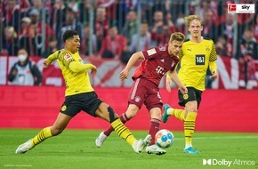 Sky Deutschland: Spitzenspiele mit Spitzensound: Das Bundesliga Topspiel bei Sky ab der nächsten Saison in Dolby Atmos